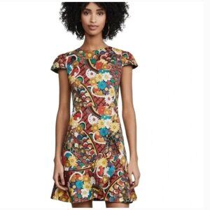 Alice + Olivia Kirby Ruffle Floral Daisy Mini Dress